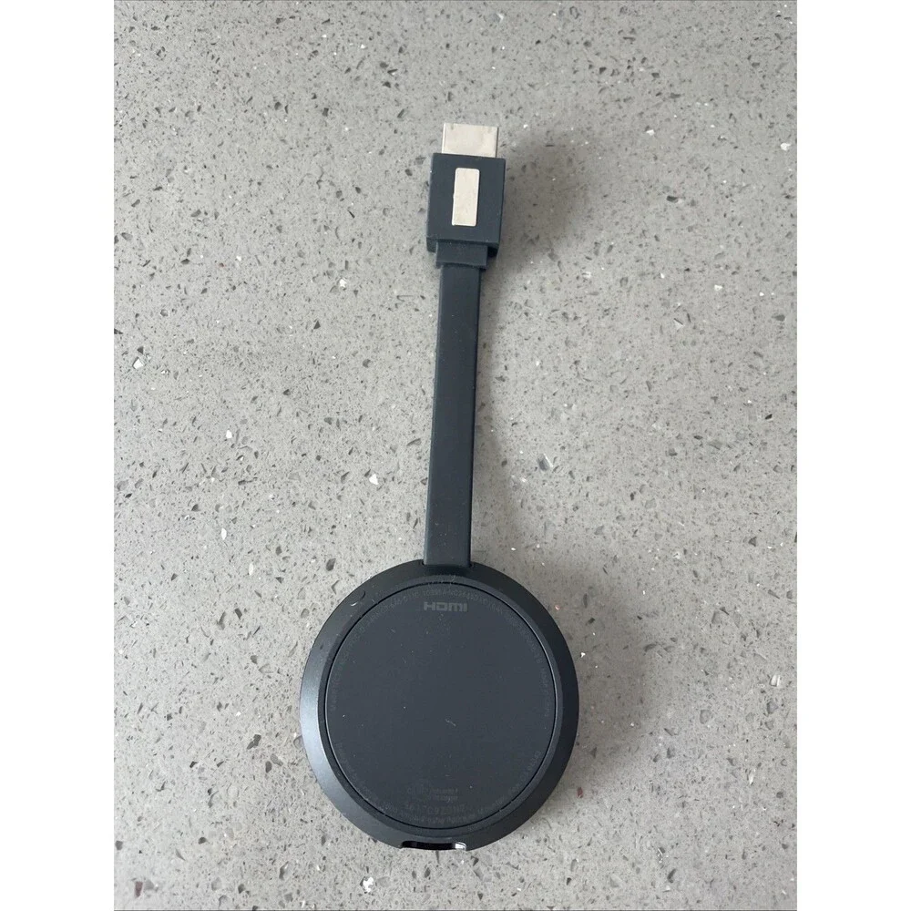 Google Chromecast NC2-6A5-D 2nd Gen HDMI Black 4K WiFi Streaming Media Player